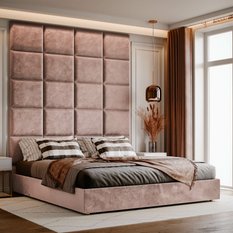 Panele tapicerowane 50x40 na ścianę magic velvet różowy - Miniaturka zdjęcia nr 5