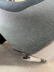 Szezlong BOSS 76x175x83 cm leżanka szary do salonu - Miniaturka zdjęcia nr 5