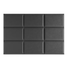 Panele tapicerowane 50x30 cm na ścianę prostokąt grafitowy - Miniaturka zdjęcia nr 4