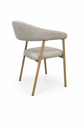 2x krzesło tapicerowane do jadalni VANO stelaż kolor dąb, tkanina szenil jasny beż cena za jedną sztukę 220 zł - Miniaturka zdjęcia nr 9