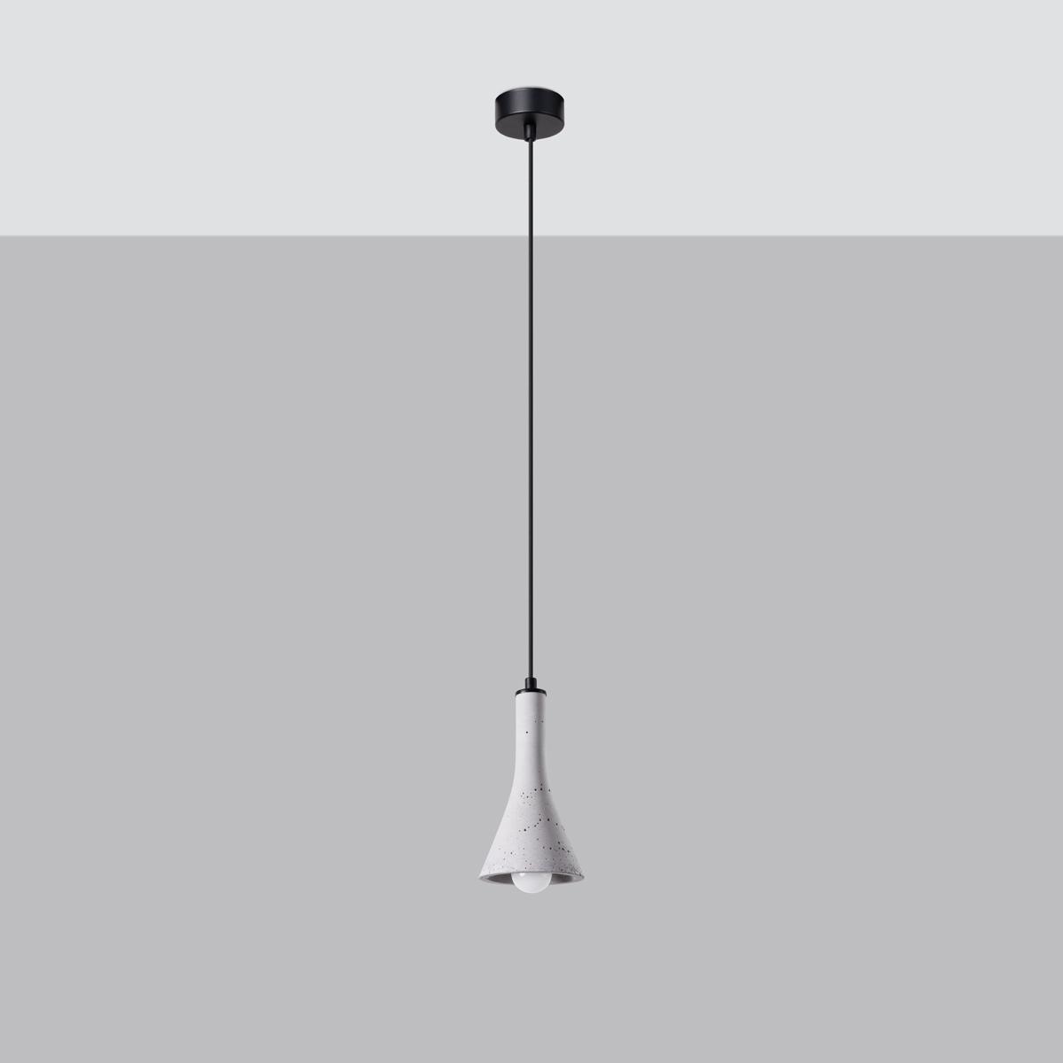 Lampa wisząca REA 1 beton 125x12x12cm nowoczesna E14 do salonu nr. 2