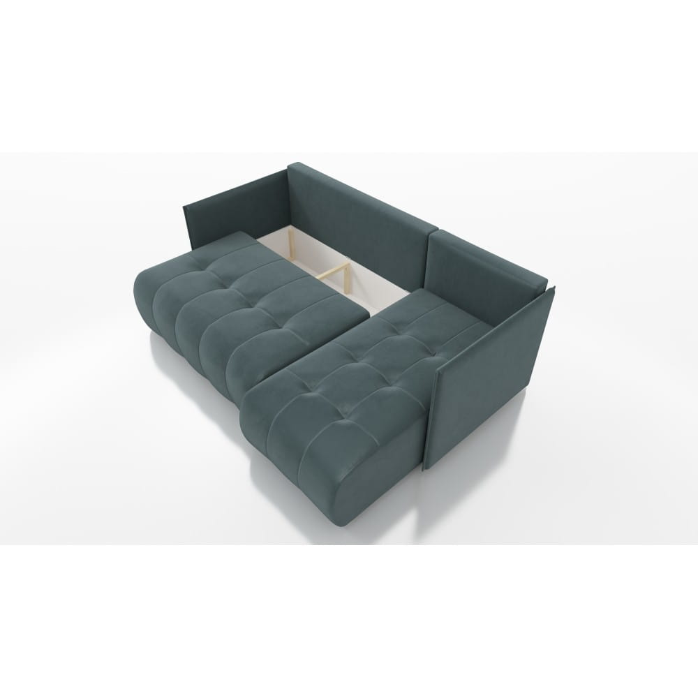 Narożnik Nessa 88x218x152 cm do salonu kronos czarny nr. 7