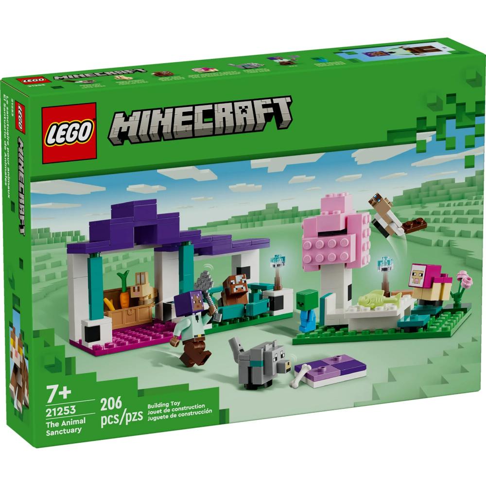 Duży zestaw klocków rezerwat zwierząt 21253 lego minecraft oryginalny dla dziecka