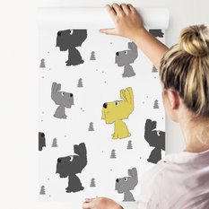 Tapeta Dziecięca PIESKI Drzewka jak z Kreskówki  - Miniaturka zdjęcia nr 7