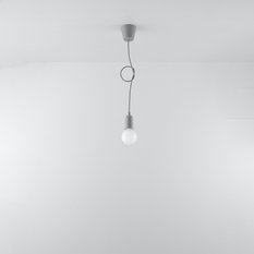 Lampa wisząca DIEGO 1 szara 90x9x9cm nowoczesna lampa wisząca E27 do salonu - Miniaturka zdjęcia nr 5