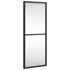 Lustro 20x50 cm do sypialni łazienki ścienne prostokątne żelazo czarne - Miniaturka zdjęcia nr 1