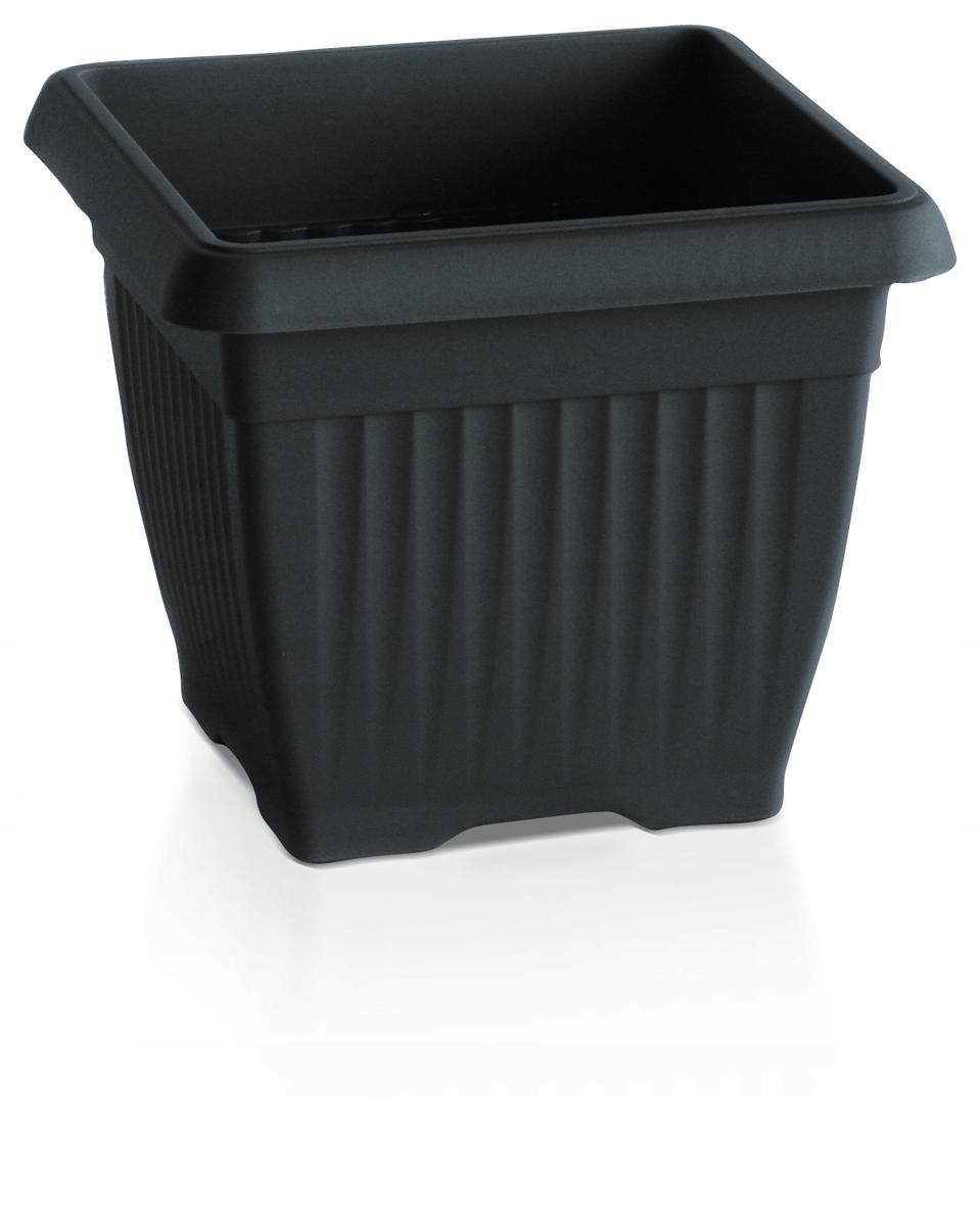 Doniczka kwadratowa Terra DKWT24 + podstawka 7l nr. 2