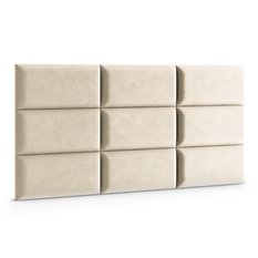  Panele tapicerowane 70x30 cm na ścianę magic velvet kremowy - Miniaturka zdjęcia nr 3