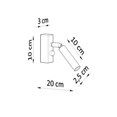 Kinkiet EYETECH 1 czarny 20x10x3cm nowoczesny G9 do salonu - Miniaturka zdjęcia nr 4