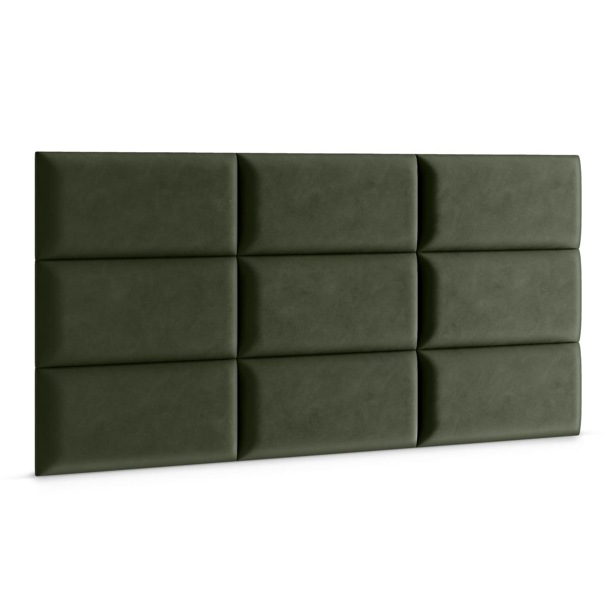 Panele tapicerowane 70x30 cm na ścianę prostokąt khaki nr. 3