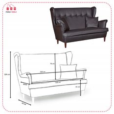 Zestaw wypoczynkowy eko skóra sofa + 2F+2P - Miniaturka zdjęcia nr 7
