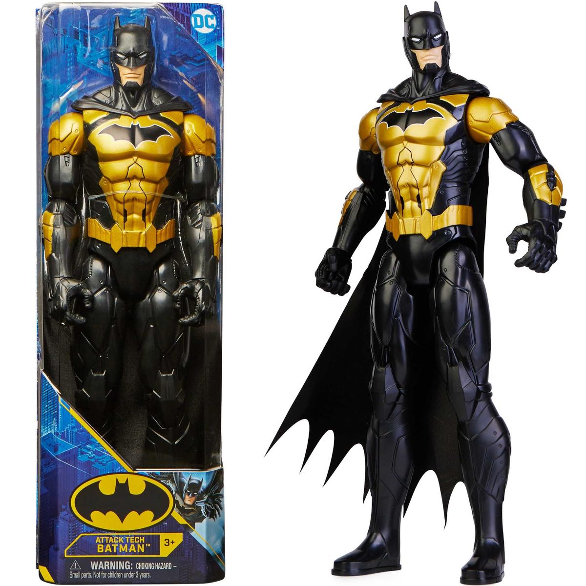 BATMAN DC COMICS ORYGINALNA RUCHOMA FIGURKA AKCJI ATTACK TECH BATMAN 30cm