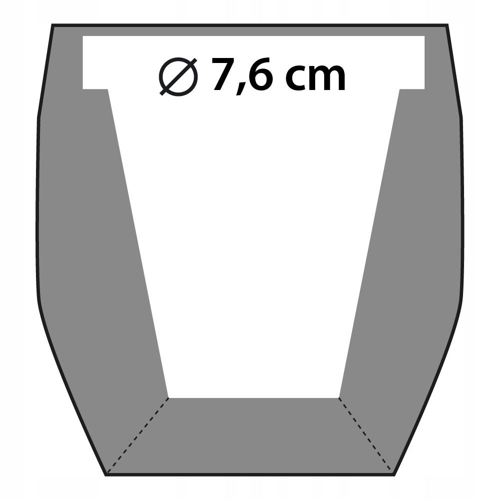 Doniczka betonowa Skull Low-Poly 7,6 cm | Stal nr. 4