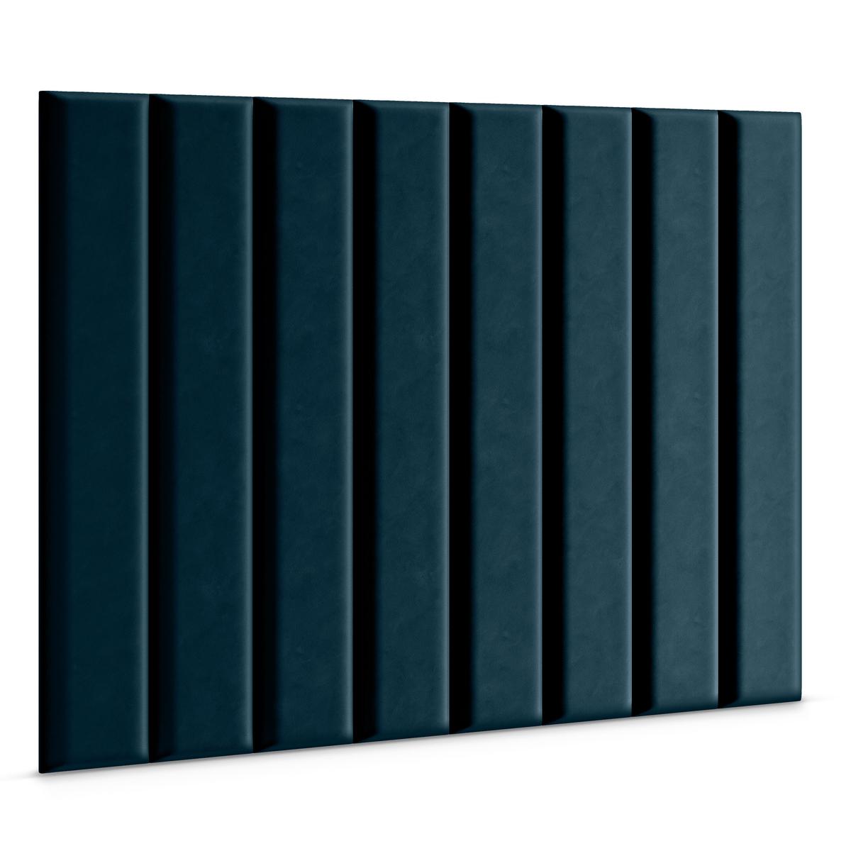 Panele tapicerowane 100x20 na ścianę wezgłowie granatowy nr. 3
