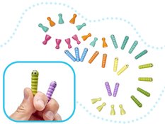 Gra zręcznościowa rodzinna rybki gąsienice łowienie montessori zabawka dla dziecka - Miniaturka zdjęcia nr 7