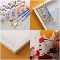 MALOWANIE PO NUMERACH Kot 40x50 cm Obrazy Do Malowania po numerach Z RAMĄ 40x50 cm Oh Art! - Miniaturka zdjęcia nr 3