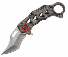 Nóż myśliwski 18 cm / 7 cm scyzoryk karambit składany turystyczny survivalowy wielobarwny - Miniaturka zdjęcia nr 1