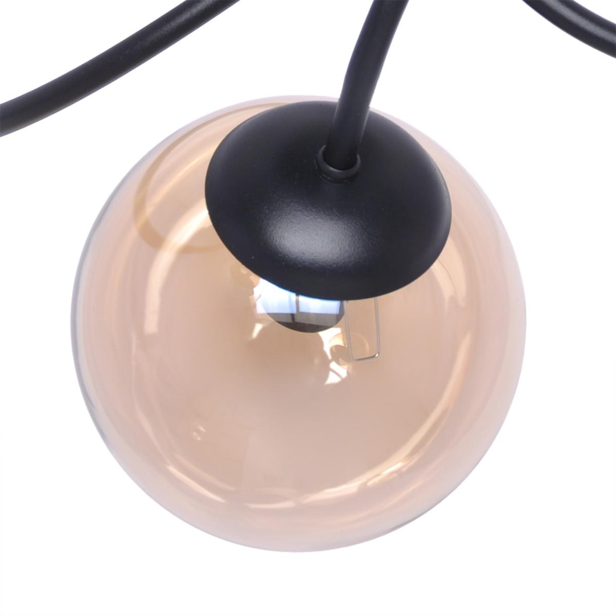 Lampa sufitowa K-5126 FLORO 48x25x48 cm do salonu lub pokoju bursztynowy/czarny nr. 4