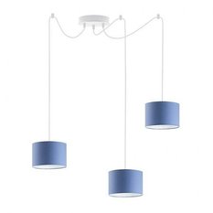 Lampa wisząca WAIKIKI W3 200x17,5x12 cm z regulacją do salonu niebieska