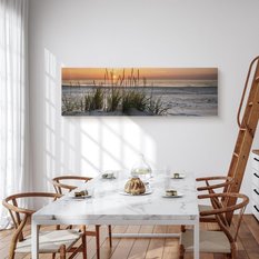 Obraz Do Salonu ZACHÓD Słońca Plaża Wydmy Morze Panorama Pejzaż 145x45cm - Miniaturka zdjęcia nr 6