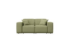 Sofa ogrodowa MALIBU  186x73x88 cm wodoodporna UV 2-os + 2 poduszki do ogrodu jasnozielona