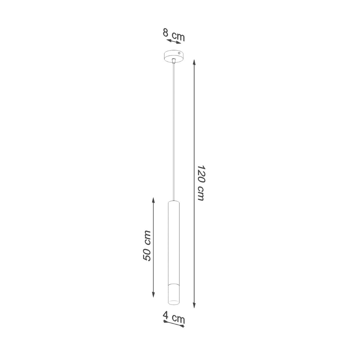 Lampa wisząca WEZYR 1 biała 120x8x8cm nowoczesna lampa G9 do salonu nr. 4