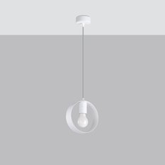 Lampa wisząca TITRAN 1 biała 120x18x18cm nowoczesna E27 do salonu - Miniaturka zdjęcia nr 2