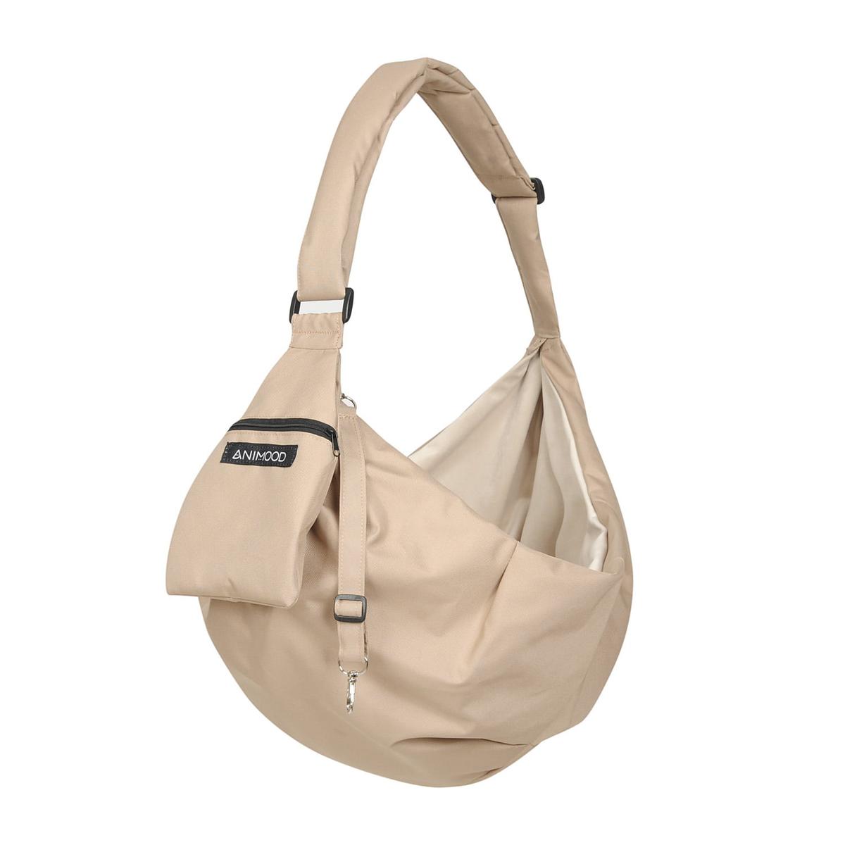 Torba/transporter Daisy 72x34 cm welur beżowy