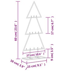 Metalowa choinka świąteczna, do dekoracji, czarna, 60 cm - Miniaturka zdjęcia nr 7