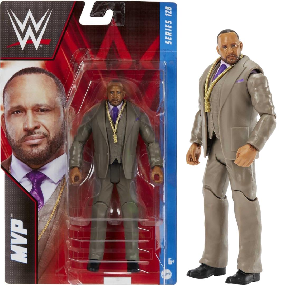 ORYGINALNA RUCHOMA FIGURKA AKCJI MVP HDD12 WWE WRESTLING SERIA 128 MATTEL 