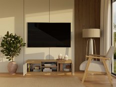 Szafka RTV Malwa 36x120x40 cm do salonu dąb artisan kaszmir beż - Miniaturka zdjęcia nr 3