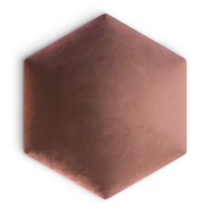 Panele tapicerowane  35x40 cm hexagon magic velvet brudny róż - Miniaturka zdjęcia nr 2