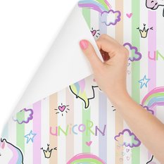 Tapeta dla dzieci – Piękny kolorowy jednorożec 