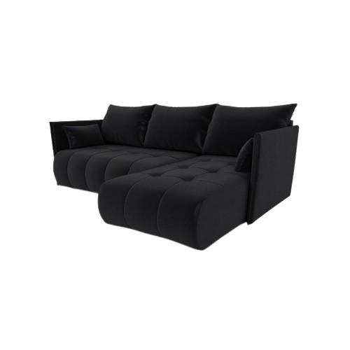 Narożnik Nessa 88x218x152 cm do salonu kronos czarny