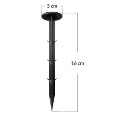 Kołki szpilki do agrotkaniny Heckermann 16cm Czarne - paczka 50 szt - Miniaturka zdjęcia nr 2