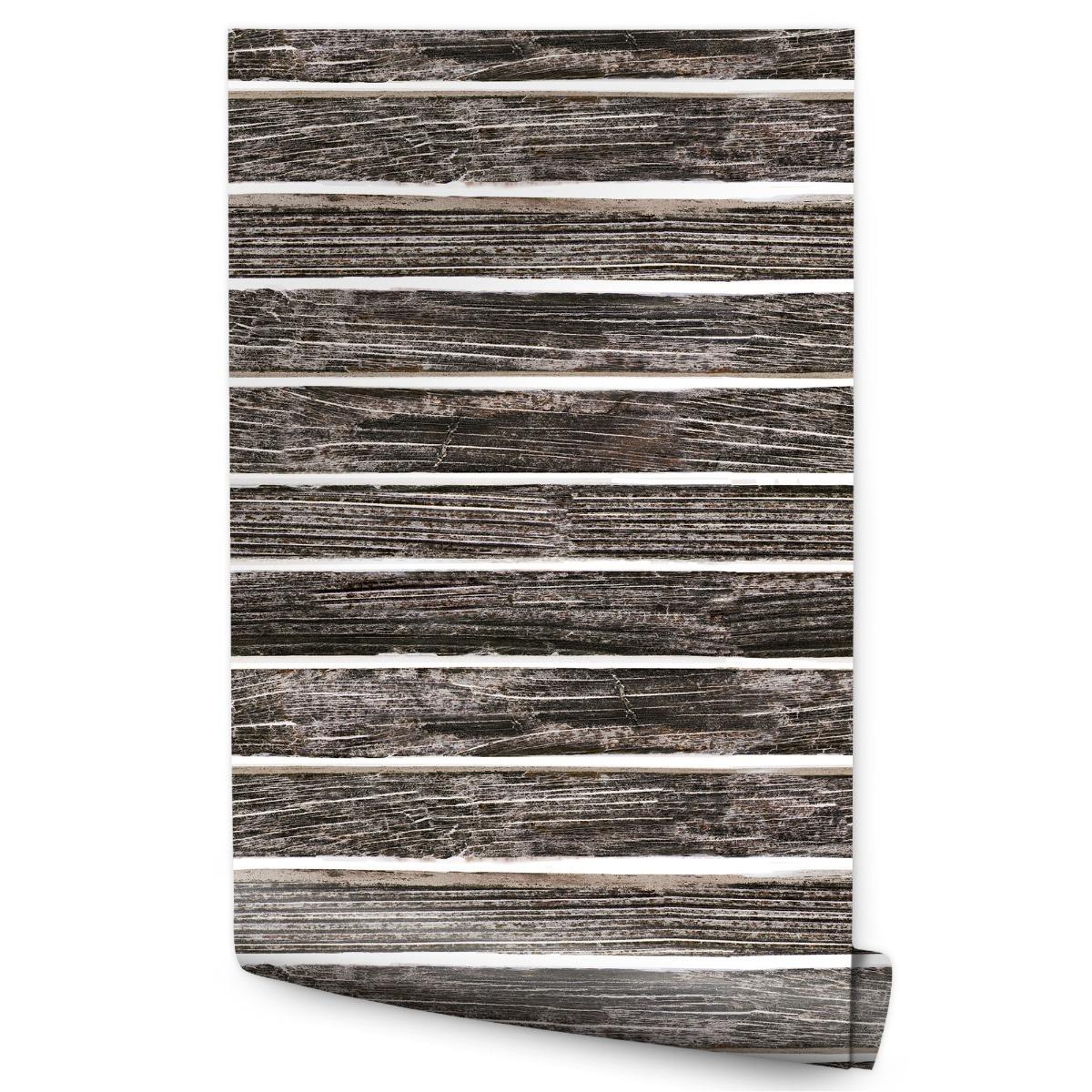 Tapeta Do Salonu DESKI DREWNIANE w Stylu Vintage 53x1000 