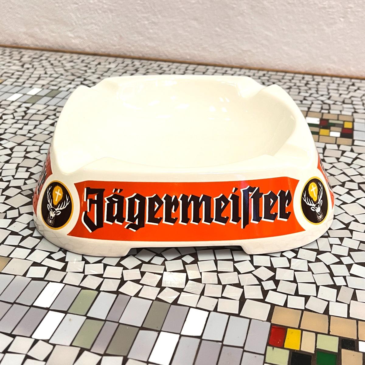 Porcelanowa popielnica reklamowa Jägermeister Goebel Keramik, Niemcy lata 70. nr. 2