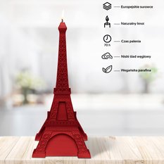 Świeca Eiffel Tower Red - Miniaturka zdjęcia nr 2