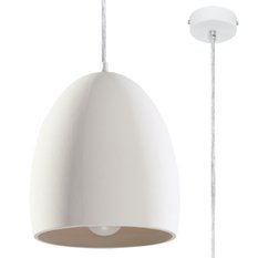 Lampa wisząca ceramiczna FLAWIUSZ 122x30x30cm nowoczesna E27 do salonu - Miniaturka zdjęcia nr 1