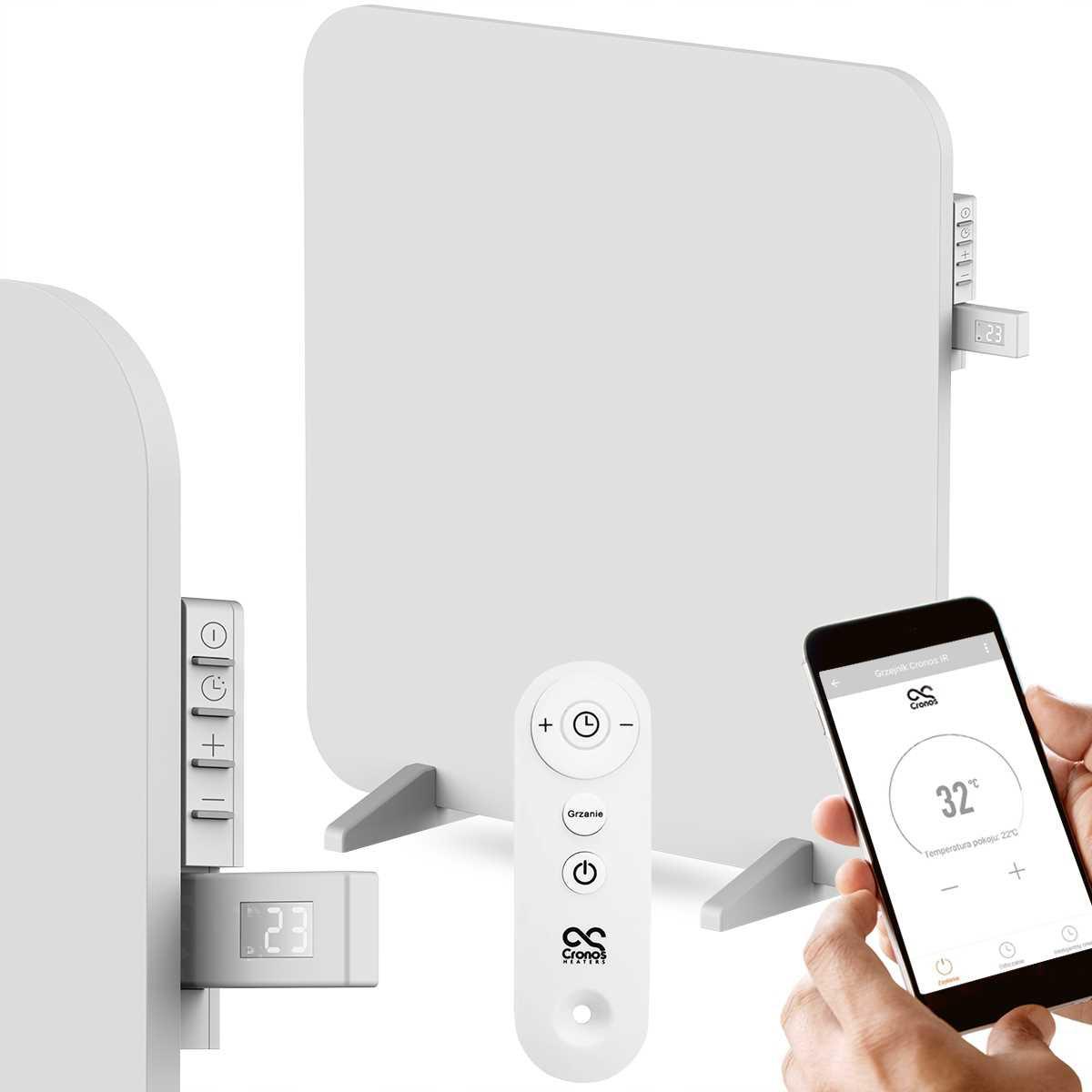 Panel grzewczy Promiennik podczerwieni Cronos Titanium CR-500TWP z WiFi i pilotem 450W