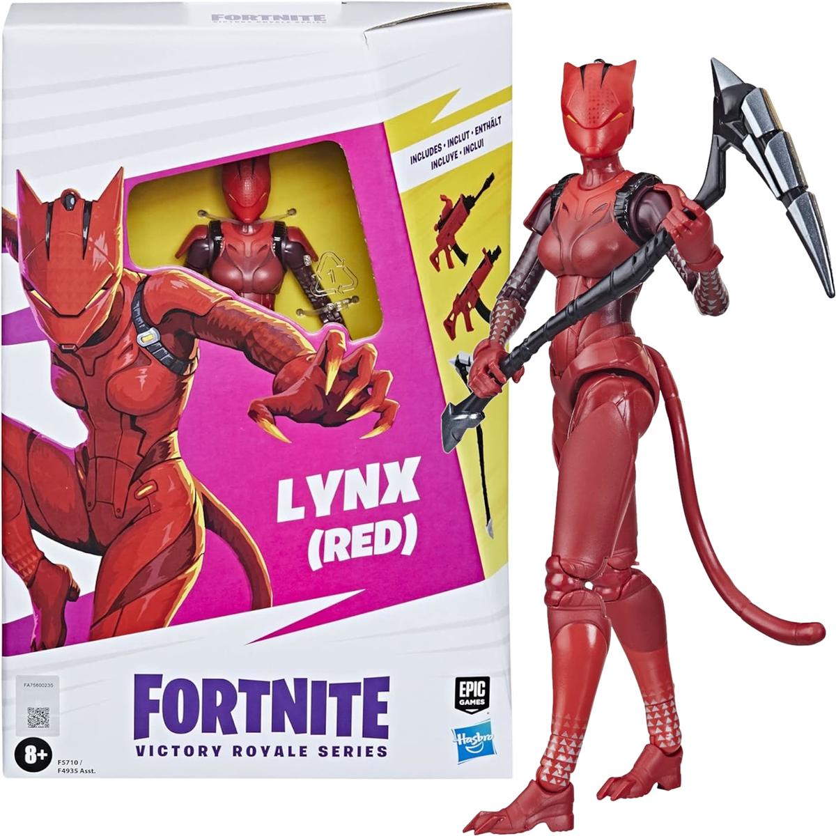 FORTNITE VICTORY ROYALE SERIES ORYGINALNA RUCHOMA FIGURKA HASBRO LYNX (RED)