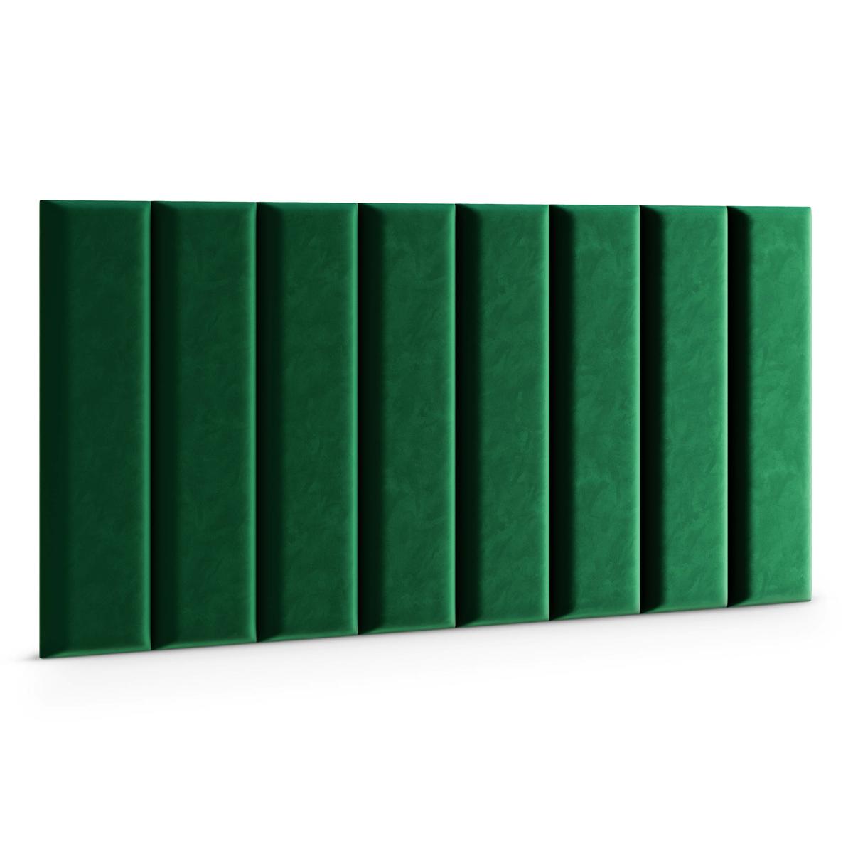 Panele tapicerowane 80x20 na ścianę magic velvet butelkowa zieleń