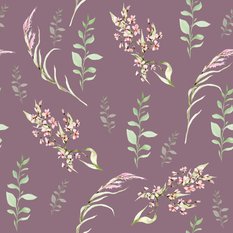 Tapeta KWIATY Polne Liście Styl Boho Ozdoba Natura  - Miniaturka zdjęcia nr 6