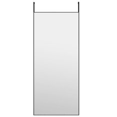 Lustro 40x100 cm do sypialni łazienki na drzwi szkło i aluminium czarne - Miniaturka zdjęcia nr 1