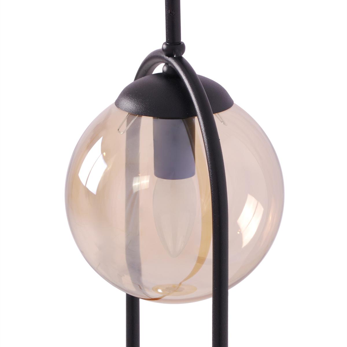 Lampa wisząca K-5121 VENTA 18.5x100x14 cm do salonu lub pokoju bursztynowy/czarny nr. 3