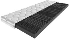 Venerdi Black materac masujący nawierzchniowy 120x200 7 cm