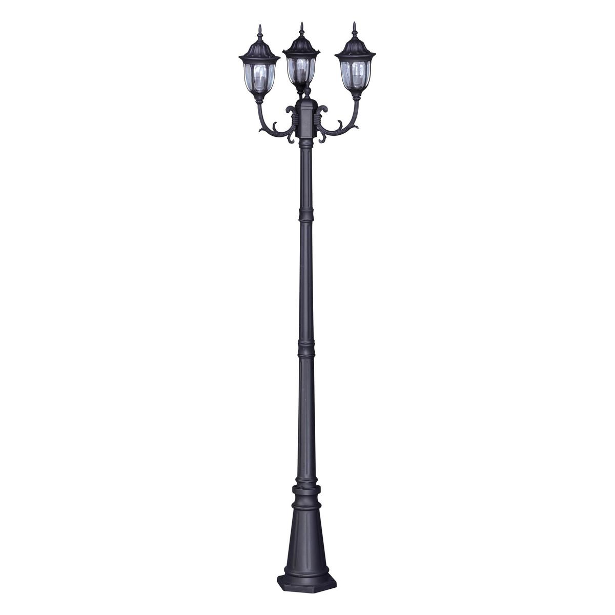 Lampa ogrodowa stojąca K-7007A2/3N VASCO 60x235x27 cm do ogrodu czarny