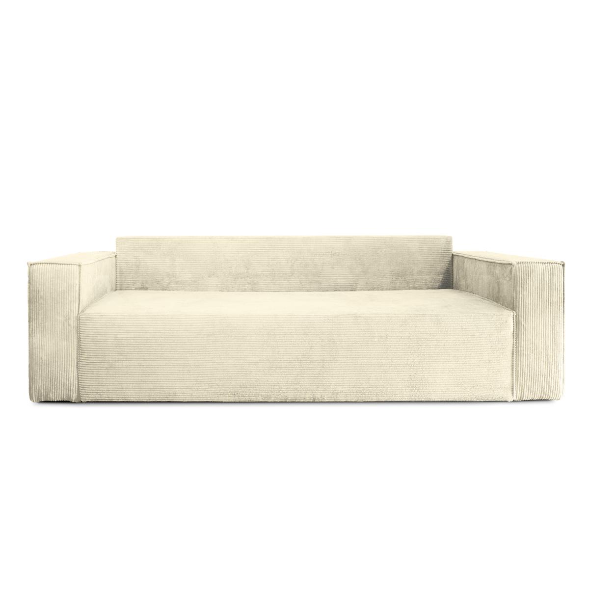 Kanapa rozkładana Verona 248x52x93 cm wersalka z funkcją spania i pojemnikiem sprężyny bonell sztruks beżowa do salonu WERONA nr. 8