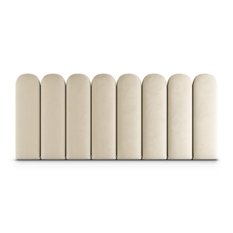 Panele tapicerowane 20x60 cm płotek magic velvet kremowy - Miniaturka zdjęcia nr 2