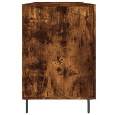 Biurko 140x50x75cm z szafkami przydymiony dąb do biura lub gabinetu - Miniaturka zdjęcia nr 7